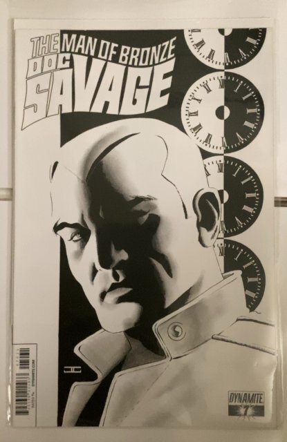 Doc Savage #7 Cassaday Black & White Variant (2014)