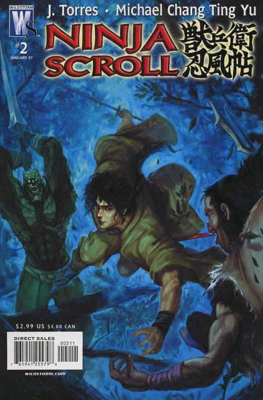 Ninja Scroll #2 VF; WildStorm | save on shipping - details inside 