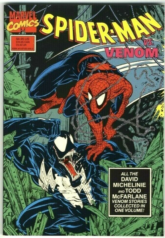 Spider-Man vs. Venom 1st printing TPB - Marvel - 1990