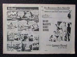 1972 July 17 MENOMONEE FALLS GAZETTE Comic Weekly #31 FN- 5.5 James Bond Tarzan