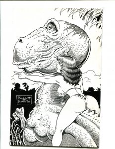 Cavewoman: Rain #3 - BUDD ROOT B+W COVER! (9.0/9.2) 1996