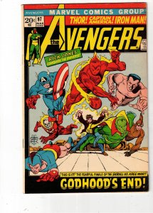 The Avengers #97 1972 NM- High-Grade  New Captain Marvel Invaders Lynchburg CERT