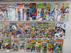 Huge Lot of 160 Comics W/ X-Men, Hulk, Wolverine, Spiderman Avg. FN+ Condition