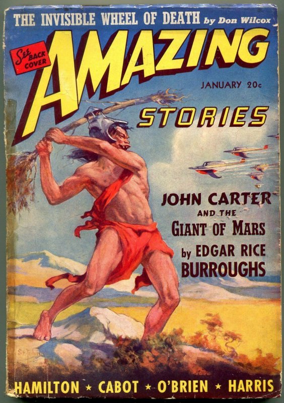 Amazing Stories Pulp January 1941- John Carter of Mars- Burroughs G