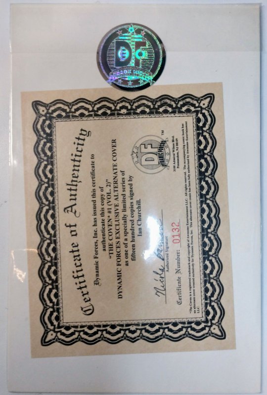 The Coven #1 (8.5, 1999),  Signed by Ian Churchill