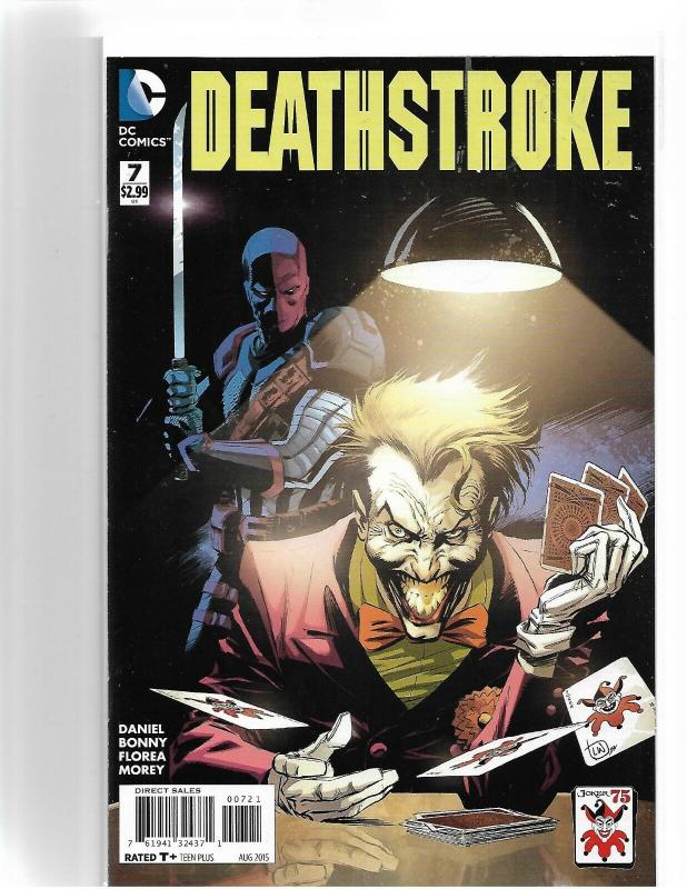 DEATHSTROKE #7 - NEW 52 - JOKER VARIANT - 1ST APP GODSWORD - WONDER WOMAN MOVIE