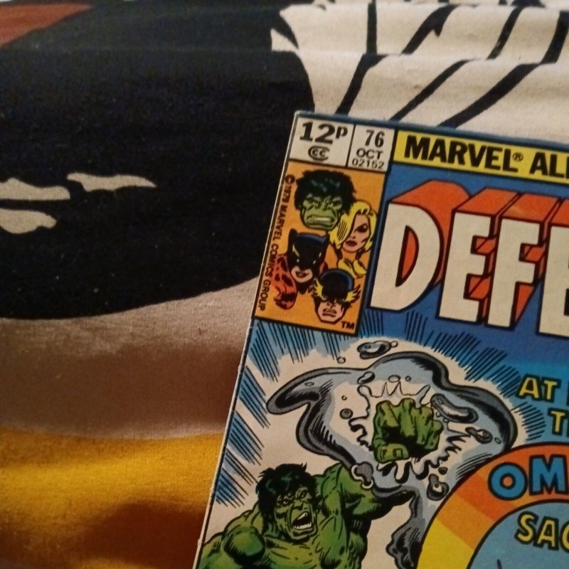 The Defender #54 #76 Marvel Comics 1970s Bronze Age Hulk UK price variant