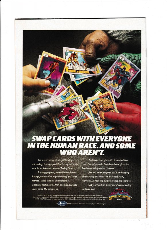 X-FORCE #02 (1991) ROB LIEFELD | DIRECT EDITION | 1ST WEAPON X | 2ND DEADPOOL