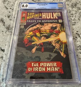 Tales To Astonish #82 CGC Graded 8.0 Marvel Comic Book Iron Man Sub-Mariner JH33