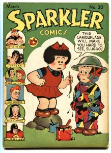 Sparkler #20 1943-United Features-Tarzan-Nancy and Sluggo WWII cover