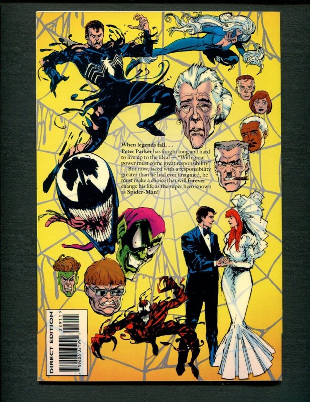 Spectacular Spiderman #229 (9.4 NM+)  Wraparound acetate cover  /  October 1995