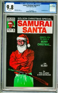 Solson Christmas Special #1 Samurai Santa CGC 9.8! 1st Published Jim Lee Art
