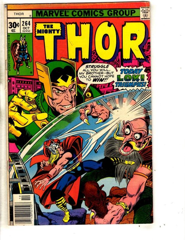 8 Mighty Thor Marvel Comics # 257 258 259 260 261 262 263 264 Loki Odin RH4