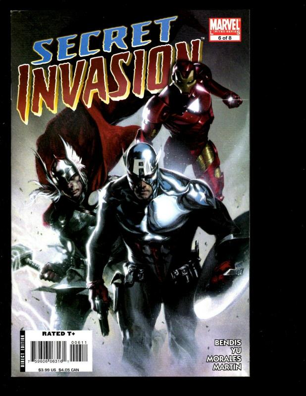 8 Secret Invasion Marvel Comics # 1 2 3 4 5 6 7 8 RP1