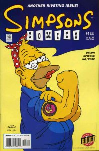 Simpsons Comics #144 VF/NM ; Bongo | Rosie the Riveter Tribute