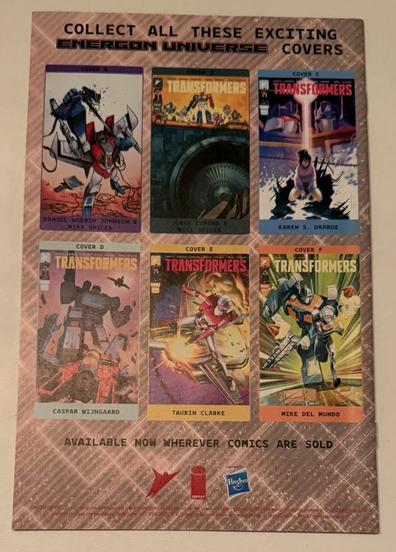 Transformers #7 Taurin Clarke 1:50 Variant Image Comics 2024 NM