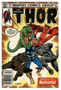 Thor #321  July 1982 Loki  Odin-G.I.Joe #1 AD-1st Appearance FREYA-Newsstand KEY