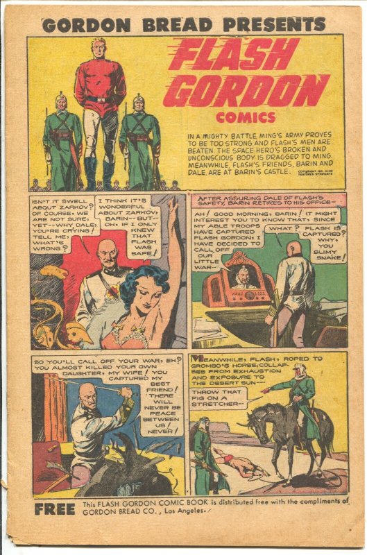 Flash Gordon 1951-Gordon bread-Alex Raymond art-16 pages-VG