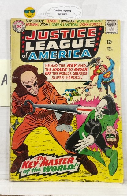 Justice League of America #41 (1965) A 1st appearance of the Key