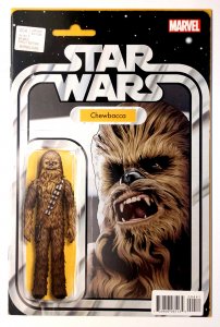 Star Wars #4 (9.4, 2015) Chewbacca Figure Cover, Sana Solo Cameo