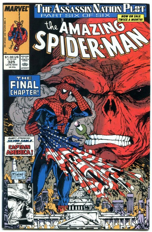 AMAZING SPIDER-MAN #325 1989-MARVEL COMICS-MCFARLANE NM-