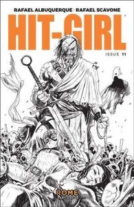 Hit-Girl (2018) 11-B Rafael Albuquerque Black & White Cover VF/NM