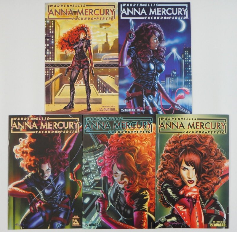 Anna Mercury #1-5 VF/NM complete series - all painted variants - warren ellis