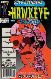 Solo Avengers #6 (Newsstand) GD ; Marvel | low grade comic Hawkeye/Falcon