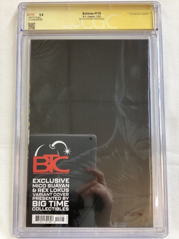 Batman #118 - CGC 9.8 - DC Comics - 2022 - Mico Suayan auto! 1st app Abyss!