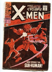 X-MEN #41 1968 MARVEL 1st Grotsek - Marvel