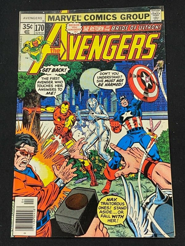 Avengers (1963) #170 VF+ (8.5) Ultron Jocasta GOTG App George Perez Cover & Art