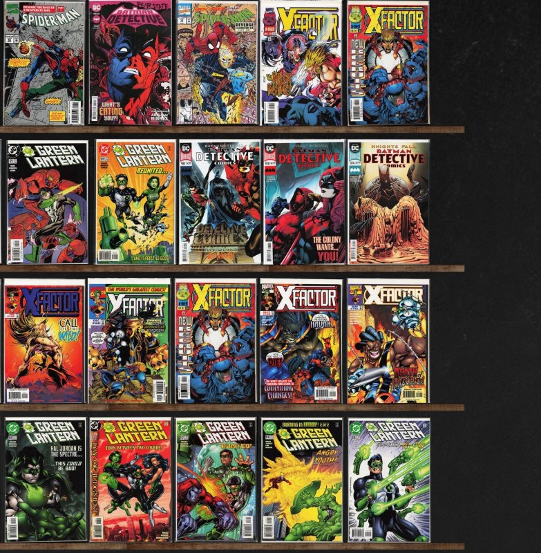 Huge Lot 130+ Comics with Green Lantern, Detective Comics, X-Factor & More!