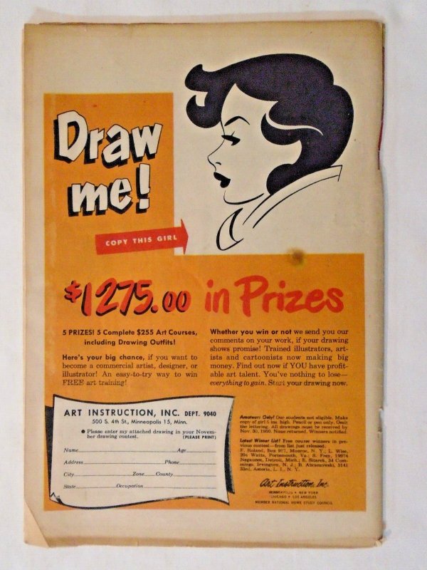 Lovelorn (1950, ACG) #9g; Tigers! Acid in Face!