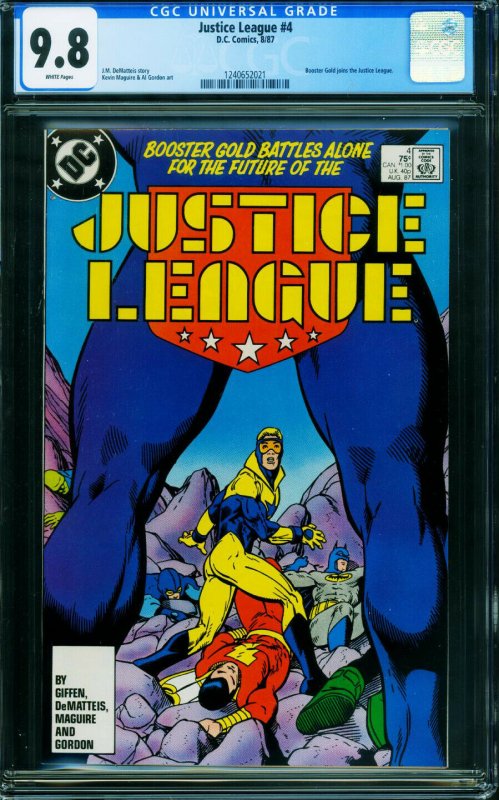 Justice League #4 CGC 9.8 BOOSTER GOLD joins team-DC 1240652021