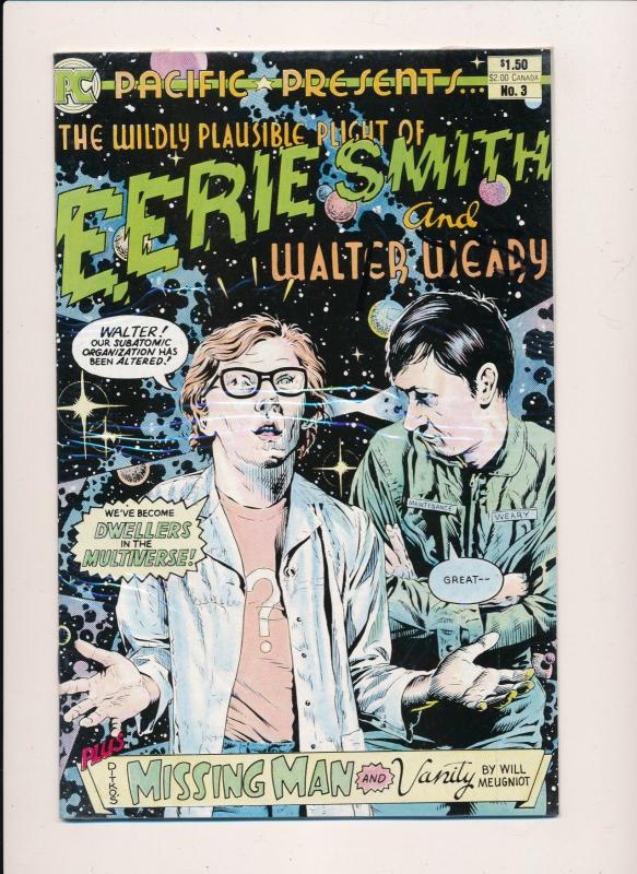 Pacific Comics ~ EERIE SMITH and WALTER WEARY #3 ~ 1984 VF/NM (HX8154)