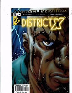 Lot of 5 District X Marvel Comic Books #6 7 8 9 10 BF2 