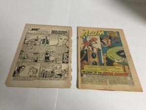 Atom 7 Front Cover Detached No Back Cover DC Comics Silver Age