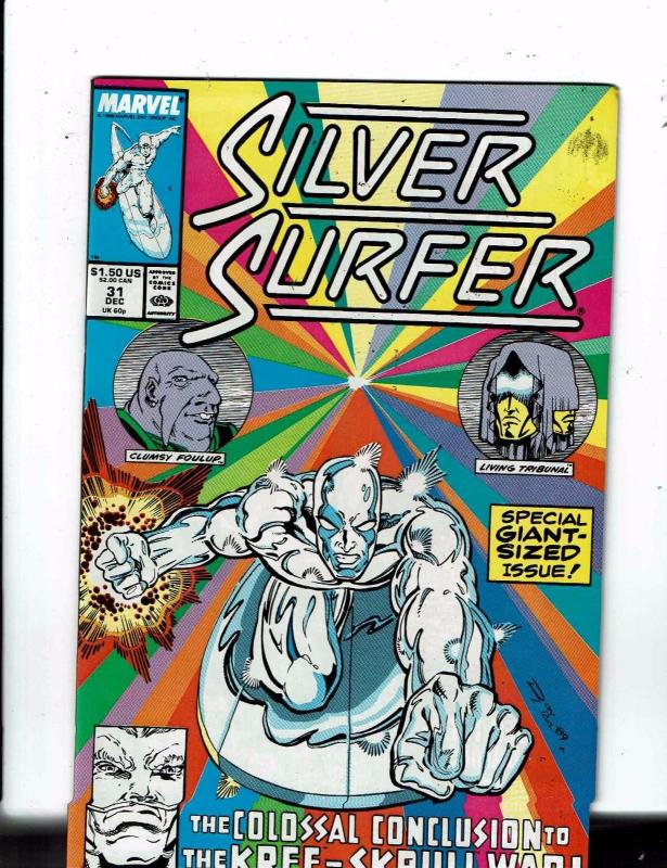 Lot of 4 The Silver Surfer Marvel Comic Books #30 31 32 33 Impossible Man WT18