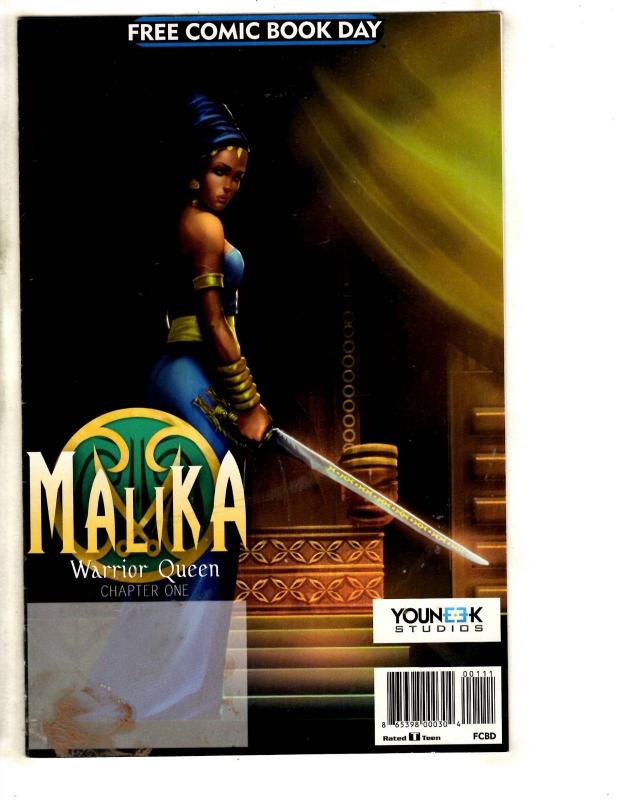 7 Comics Malika 1 Image 2000 AD Bonisteel Skylanders Monsters Attack TItan J316