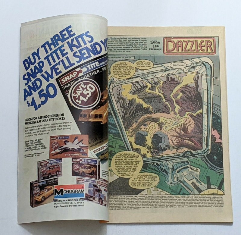 Dazzler #10 (Dec 1981, Marvel) F/VF 7.0 Galactus appearance