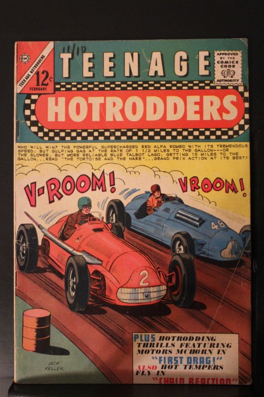 Teenage Hotrodders #11 (1965) Mid-High-Grade FN/VF Race Track cover wow!