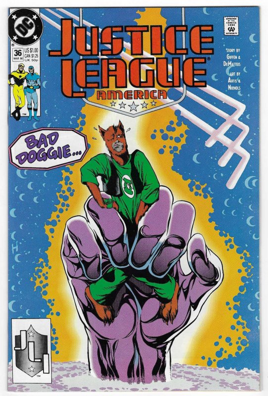 Justice League America #36 Direct Edition (1990)