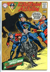 CAPTAIN ACTION  #1 1968-DC-1ST ISSUE-SUPERMAN COVER-WALLY WOOD-fn/vf