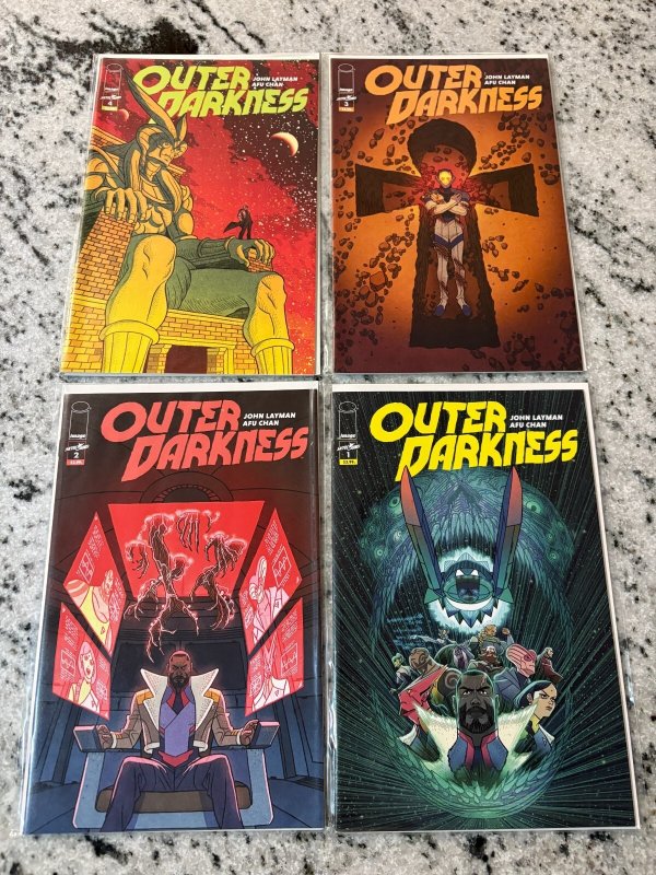 Lot Of 4 Outer Darkness Image Comic Books # 1 2 3 4 NM 1st Prints 6 J433