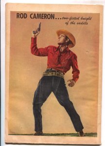 Rod Cameron Western #5 1950 Fawcett -B-western film star photo covers-VG-