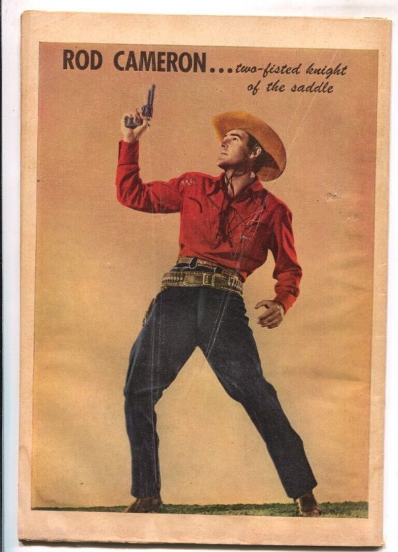 Rod Cameron Western #5 1950 Fawcett -B-western film star photo covers-VG-