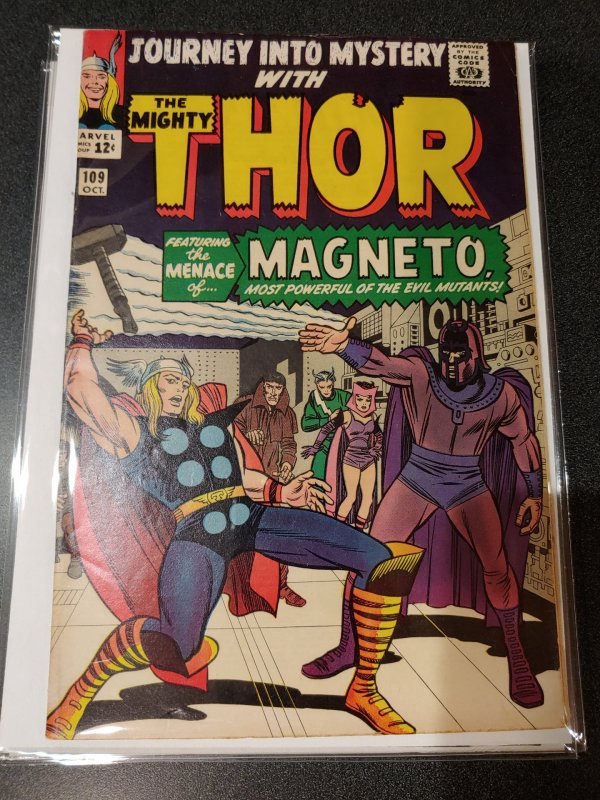 THOR JOURNEY INTO MYSTERY #109 KIRBY CLASSIC MAGNETO high grade vf+