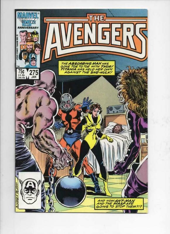 AVENGERS #275, VF/NM, Ant-Man, Wasp vs, 1963 1987, more Marvel in store