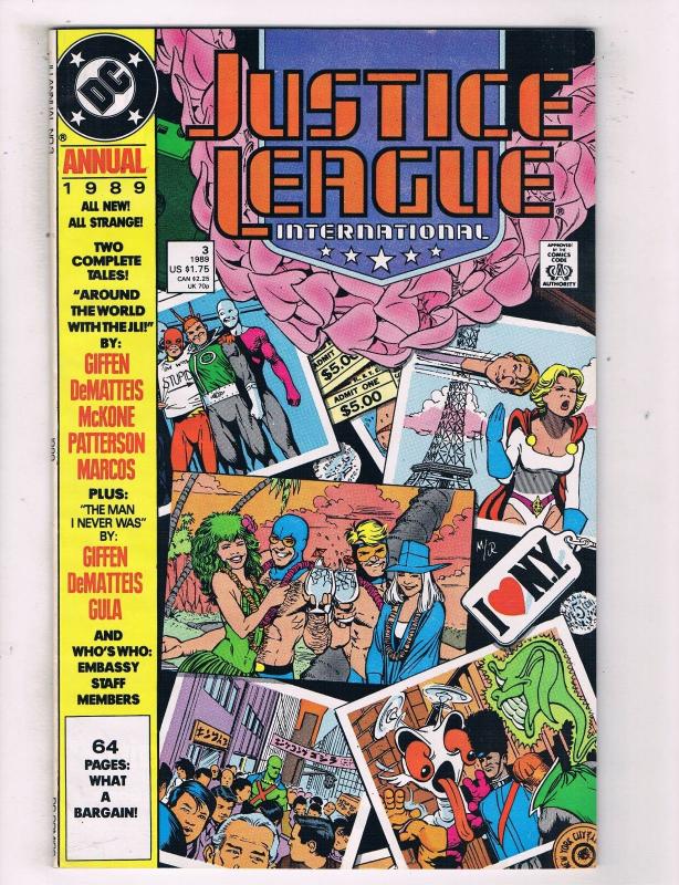 Justice League International Annual #3 VF/NM DC Comic Book 1989 DE43 TW14