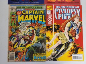 4 Marvel Comics #54 Captain Marvel #3 Cyclops Phoenix 1 3 Alien Légion 63 TJ28